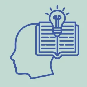 EOTIS Guide Image of a head in profile and a book